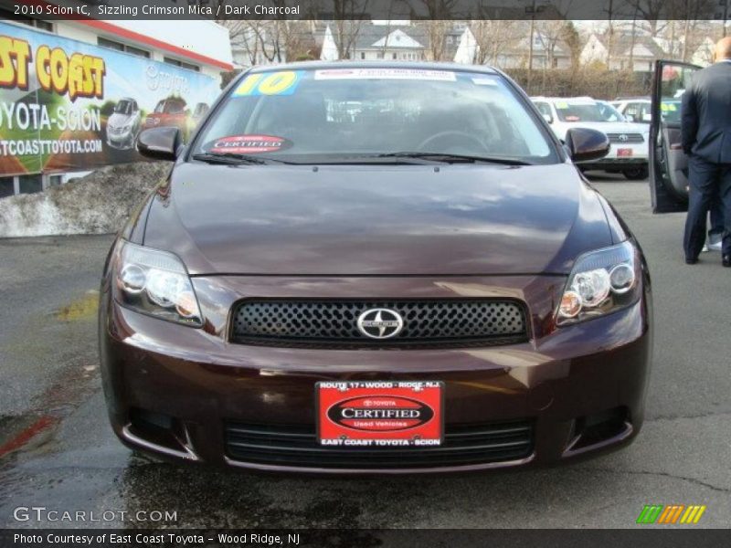 Sizzling Crimson Mica / Dark Charcoal 2010 Scion tC