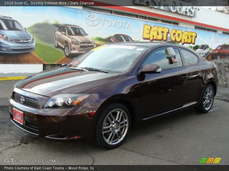 Sizzling Crimson Mica / Dark Charcoal 2010 Scion tC