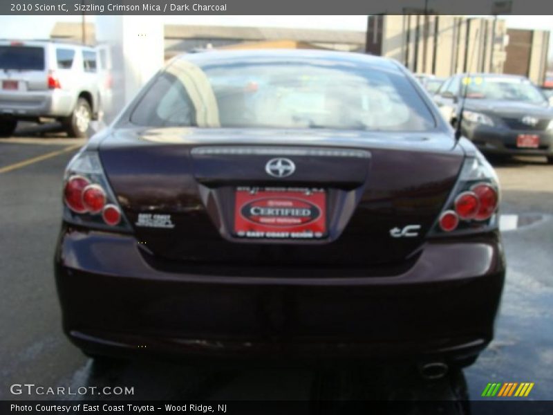 Sizzling Crimson Mica / Dark Charcoal 2010 Scion tC