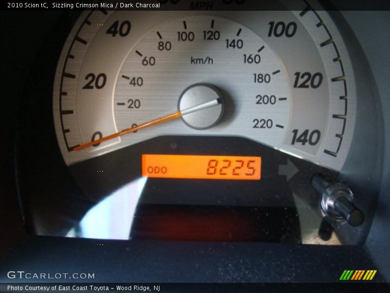 Sizzling Crimson Mica / Dark Charcoal 2010 Scion tC