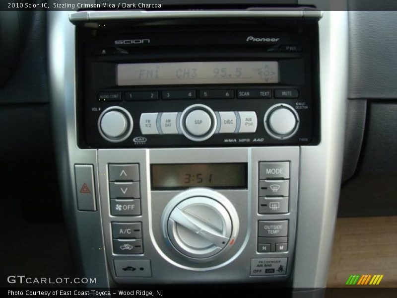 Sizzling Crimson Mica / Dark Charcoal 2010 Scion tC