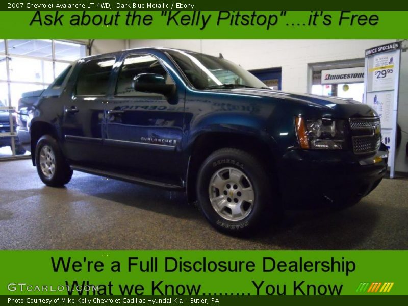 Dark Blue Metallic / Ebony 2007 Chevrolet Avalanche LT 4WD