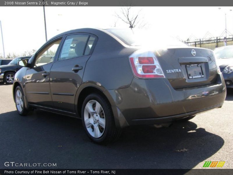 Magnetic Gray / Beige 2008 Nissan Sentra 2.0 S