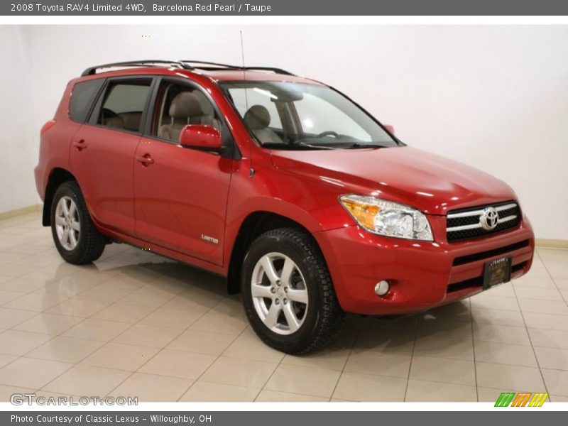 Barcelona Red Pearl / Taupe 2008 Toyota RAV4 Limited 4WD