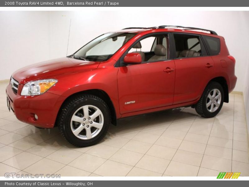 Barcelona Red Pearl / Taupe 2008 Toyota RAV4 Limited 4WD
