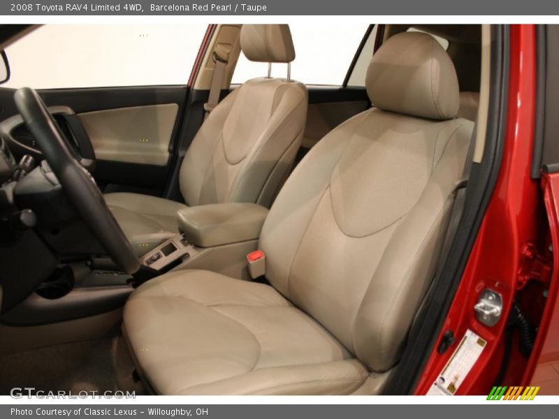 Barcelona Red Pearl / Taupe 2008 Toyota RAV4 Limited 4WD