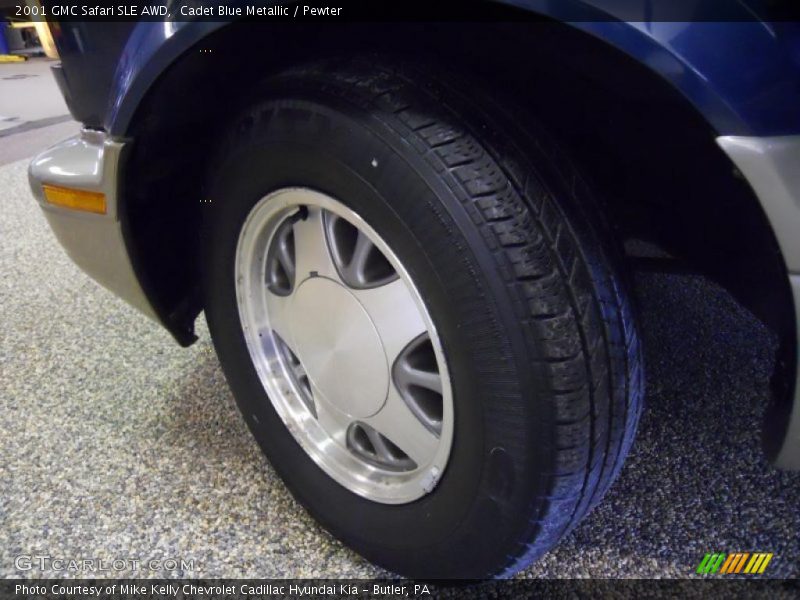 Cadet Blue Metallic / Pewter 2001 GMC Safari SLE AWD