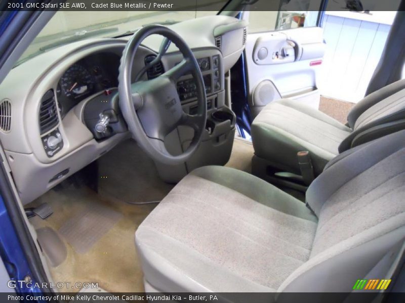 Cadet Blue Metallic / Pewter 2001 GMC Safari SLE AWD