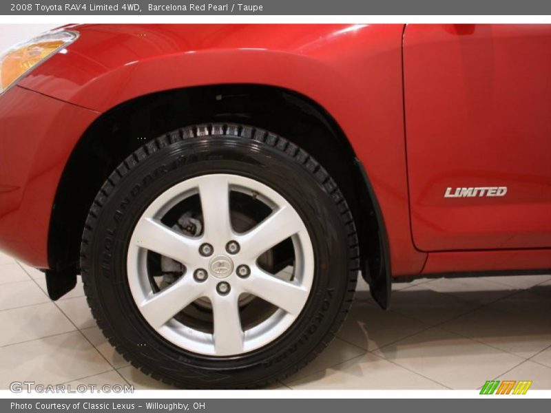 Barcelona Red Pearl / Taupe 2008 Toyota RAV4 Limited 4WD