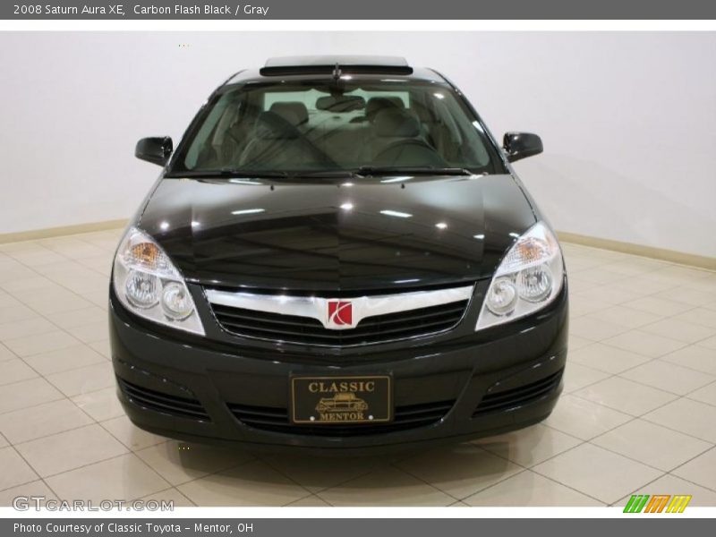 Carbon Flash Black / Gray 2008 Saturn Aura XE