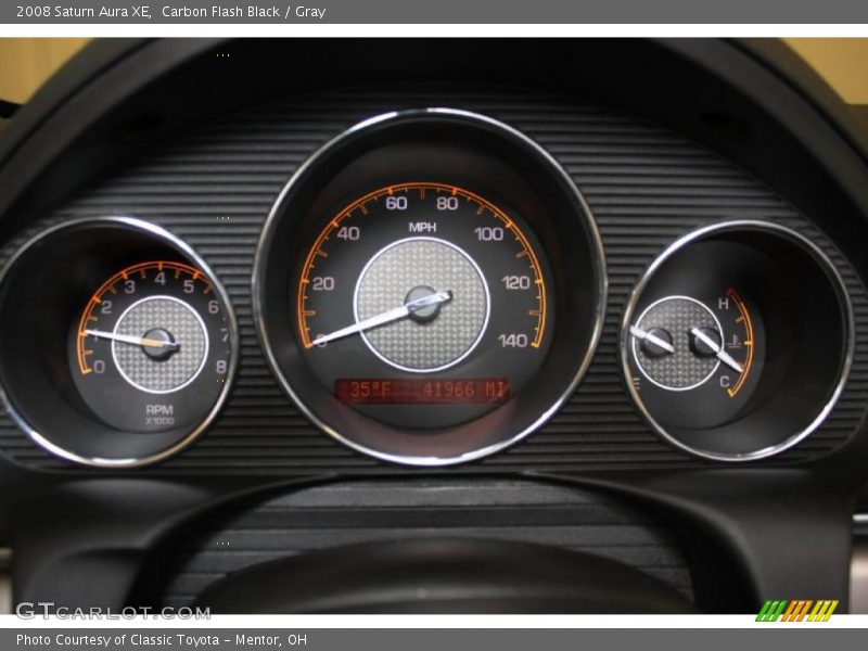 Carbon Flash Black / Gray 2008 Saturn Aura XE