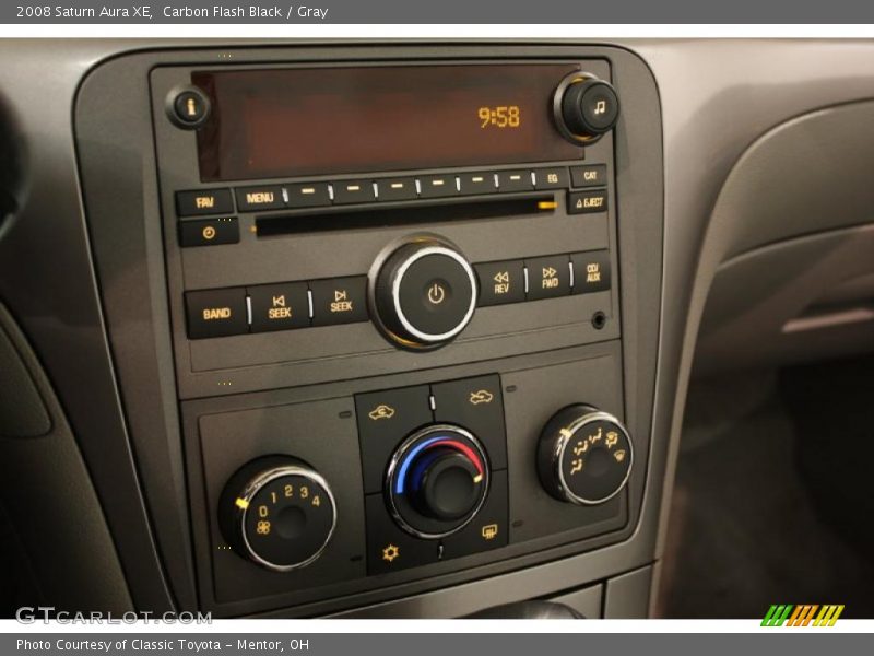 Carbon Flash Black / Gray 2008 Saturn Aura XE