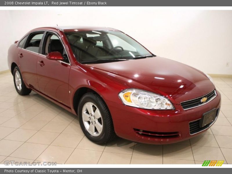 Red Jewel Tintcoat / Ebony Black 2008 Chevrolet Impala LT