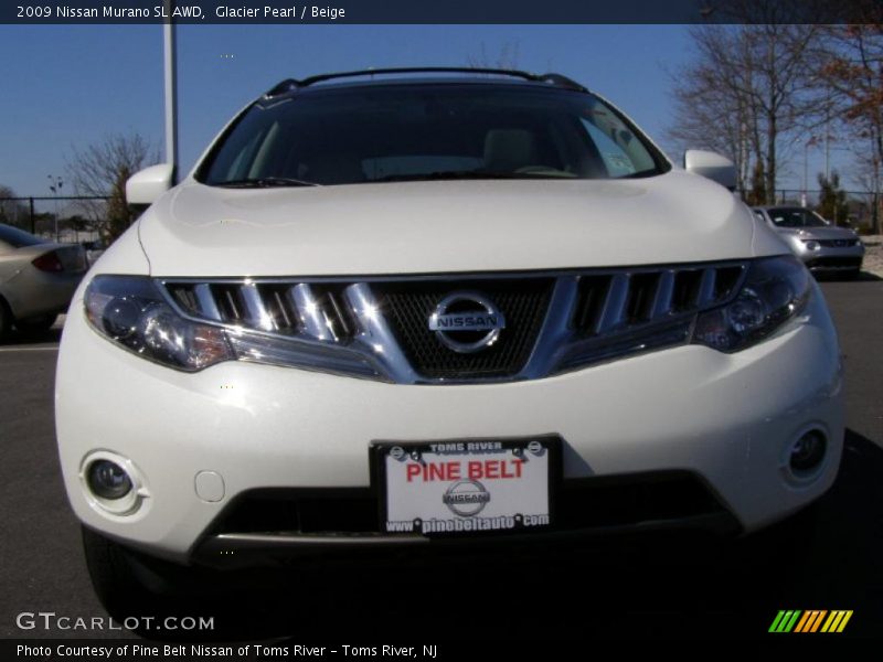 Glacier Pearl / Beige 2009 Nissan Murano SL AWD