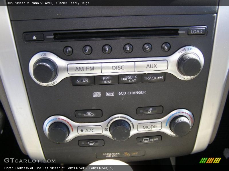 Glacier Pearl / Beige 2009 Nissan Murano SL AWD