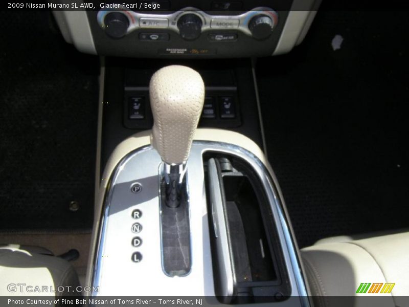 Glacier Pearl / Beige 2009 Nissan Murano SL AWD