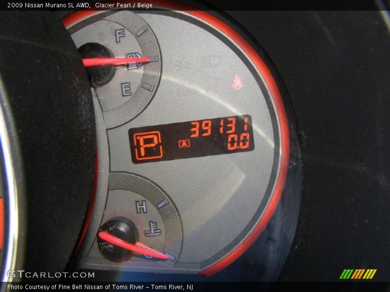 Glacier Pearl / Beige 2009 Nissan Murano SL AWD