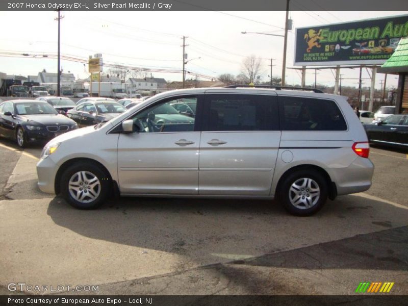 Silver Pearl Metallic / Gray 2007 Honda Odyssey EX-L