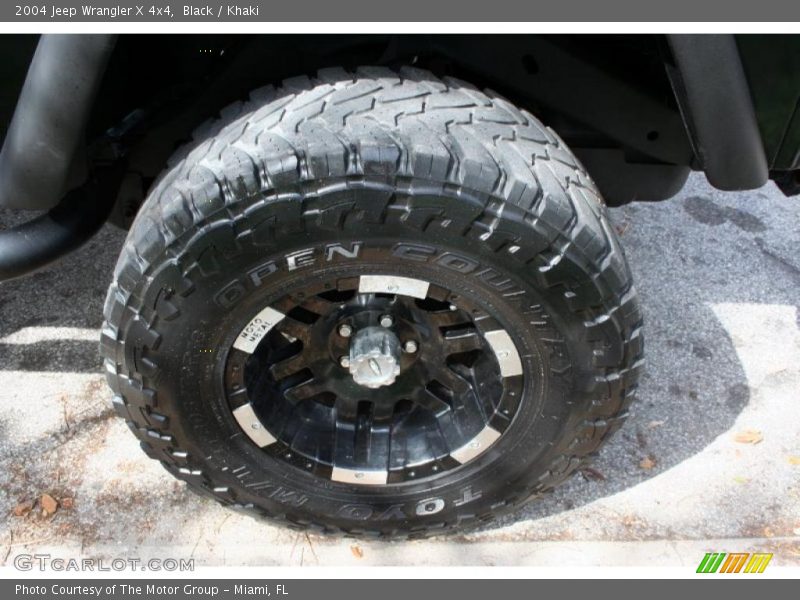 Black / Khaki 2004 Jeep Wrangler X 4x4
