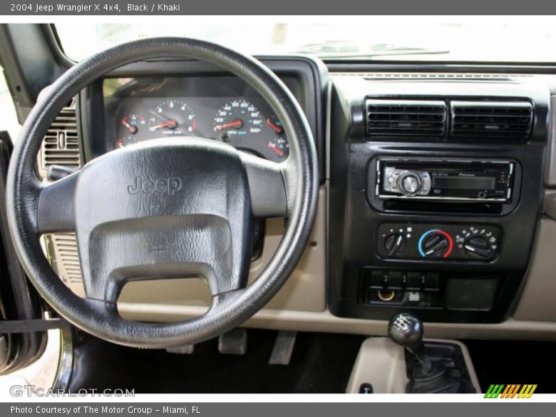 Black / Khaki 2004 Jeep Wrangler X 4x4