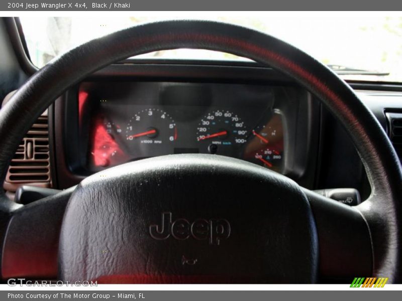Black / Khaki 2004 Jeep Wrangler X 4x4
