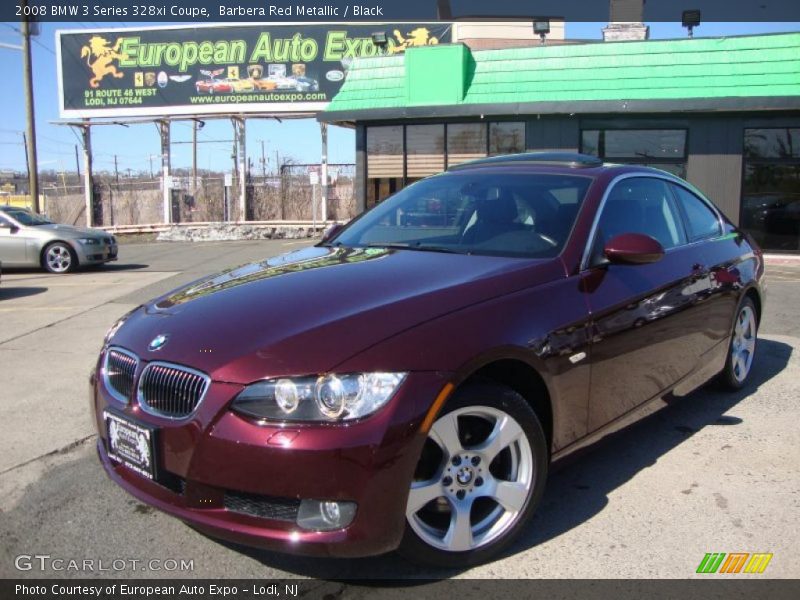 Barbera Red Metallic / Black 2008 BMW 3 Series 328xi Coupe