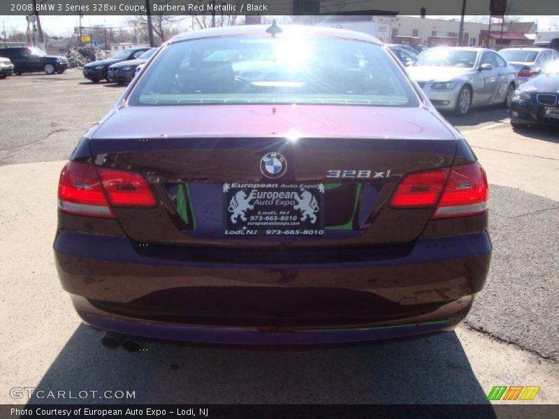 Barbera Red Metallic / Black 2008 BMW 3 Series 328xi Coupe