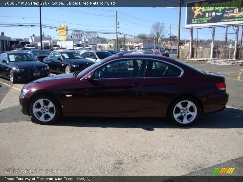 Barbera Red Metallic / Black 2008 BMW 3 Series 328xi Coupe