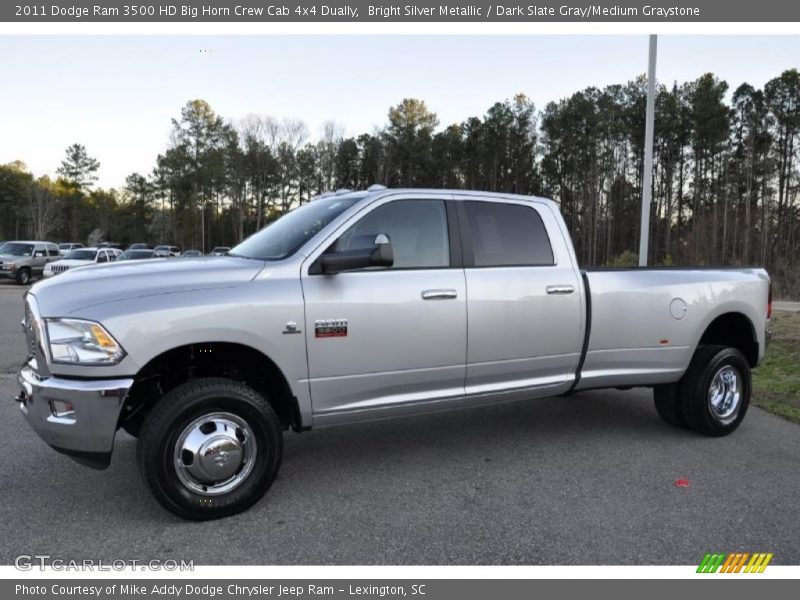 2011 Ram 3500 HD Big Horn Crew Cab 4x4 Dually Bright Silver Metallic