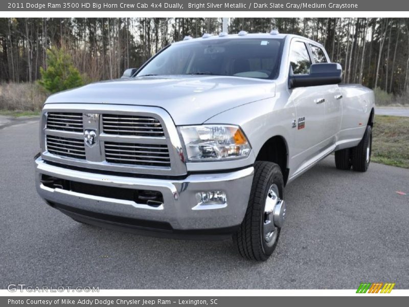 Front 3/4 View of 2011 Ram 3500 HD Big Horn Crew Cab 4x4 Dually