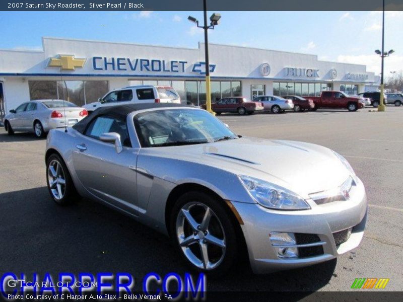 Silver Pearl / Black 2007 Saturn Sky Roadster