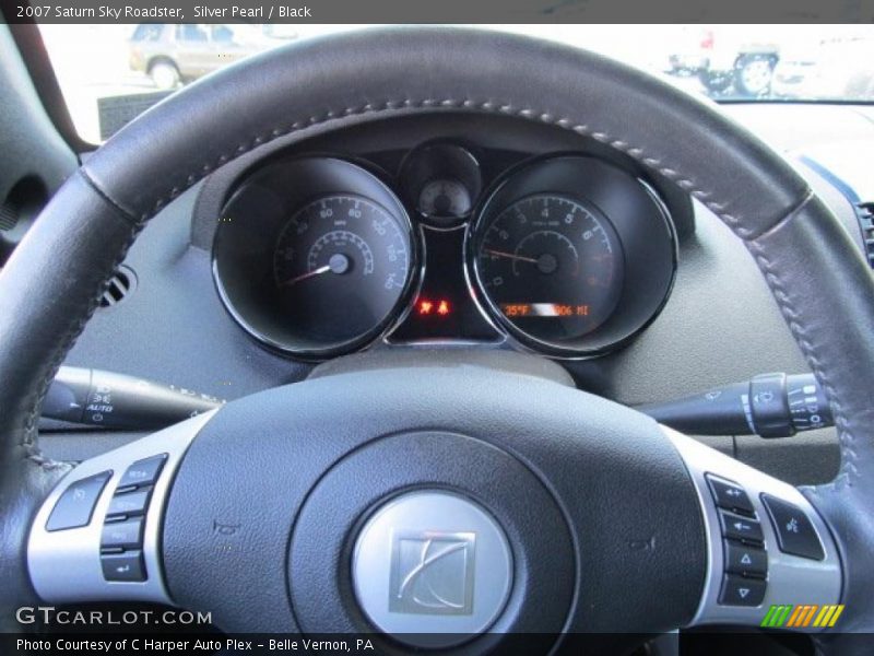 Silver Pearl / Black 2007 Saturn Sky Roadster