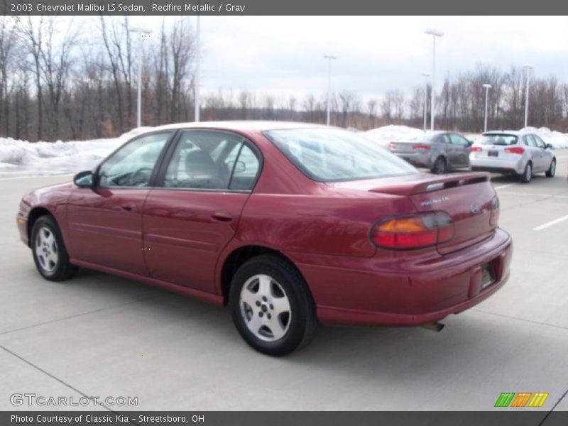 Redfire Metallic / Gray 2003 Chevrolet Malibu LS Sedan