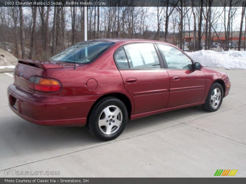 Redfire Metallic / Gray 2003 Chevrolet Malibu LS Sedan