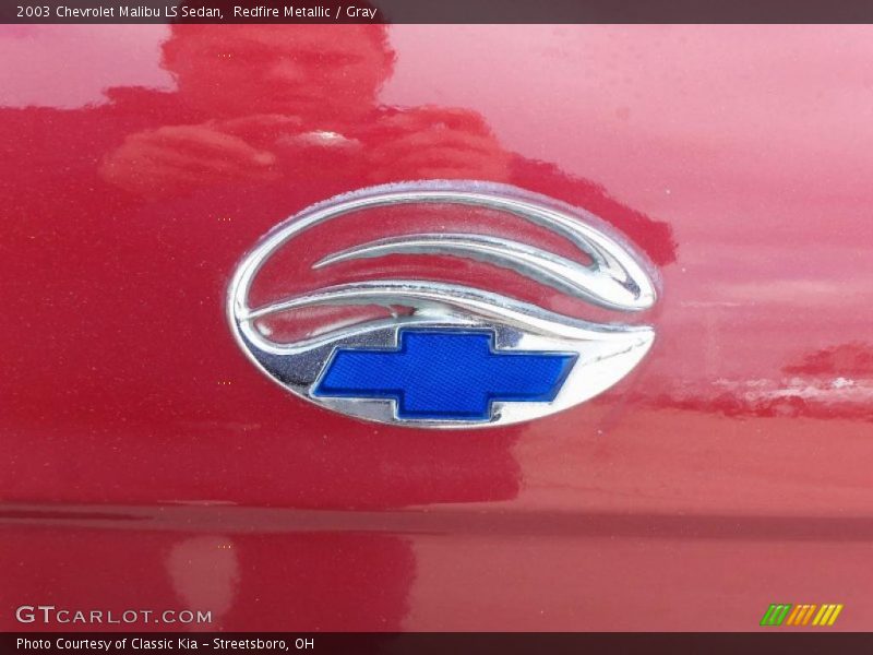 Redfire Metallic / Gray 2003 Chevrolet Malibu LS Sedan