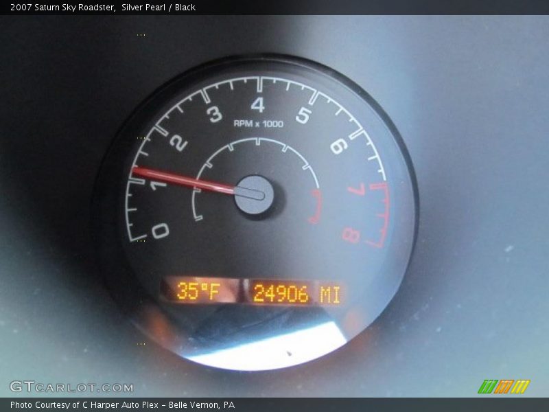 Silver Pearl / Black 2007 Saturn Sky Roadster