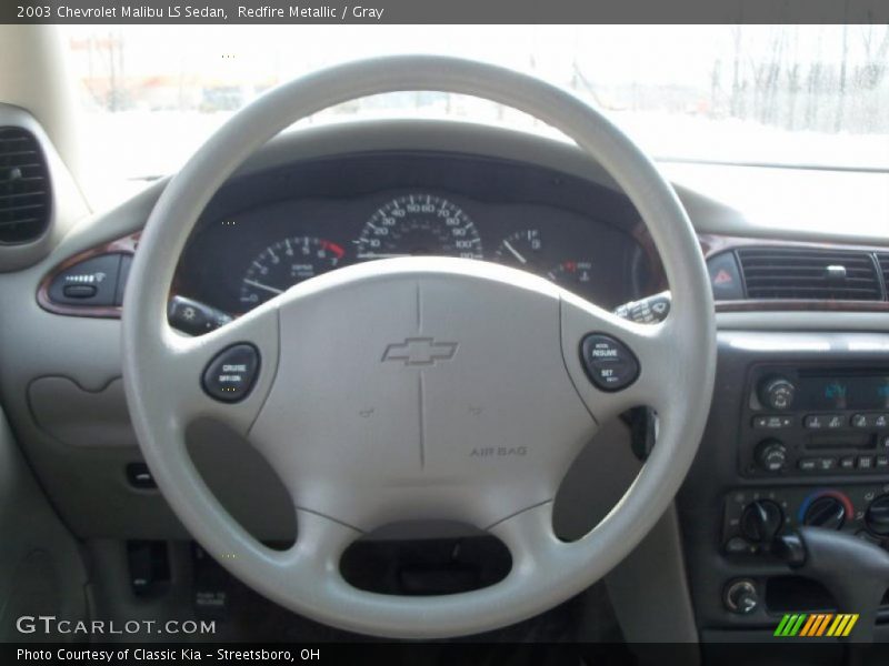 Redfire Metallic / Gray 2003 Chevrolet Malibu LS Sedan
