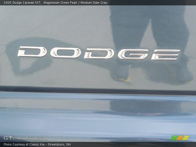 Magnesium Green Pearl / Medium Slate Gray 2005 Dodge Caravan SXT