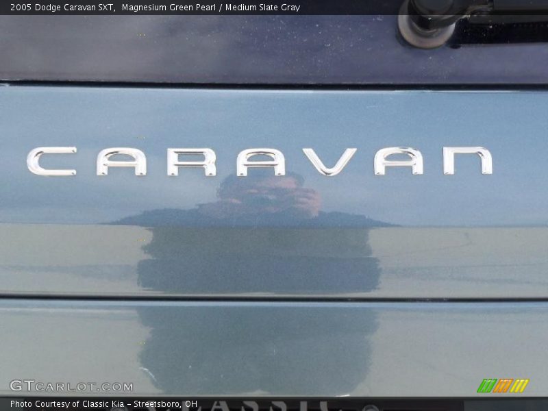 Magnesium Green Pearl / Medium Slate Gray 2005 Dodge Caravan SXT