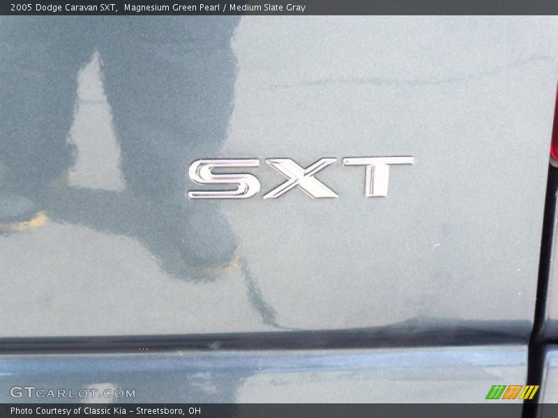 Magnesium Green Pearl / Medium Slate Gray 2005 Dodge Caravan SXT