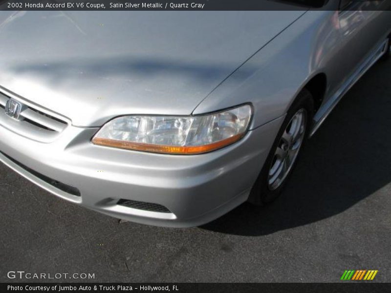 Satin Silver Metallic / Quartz Gray 2002 Honda Accord EX V6 Coupe