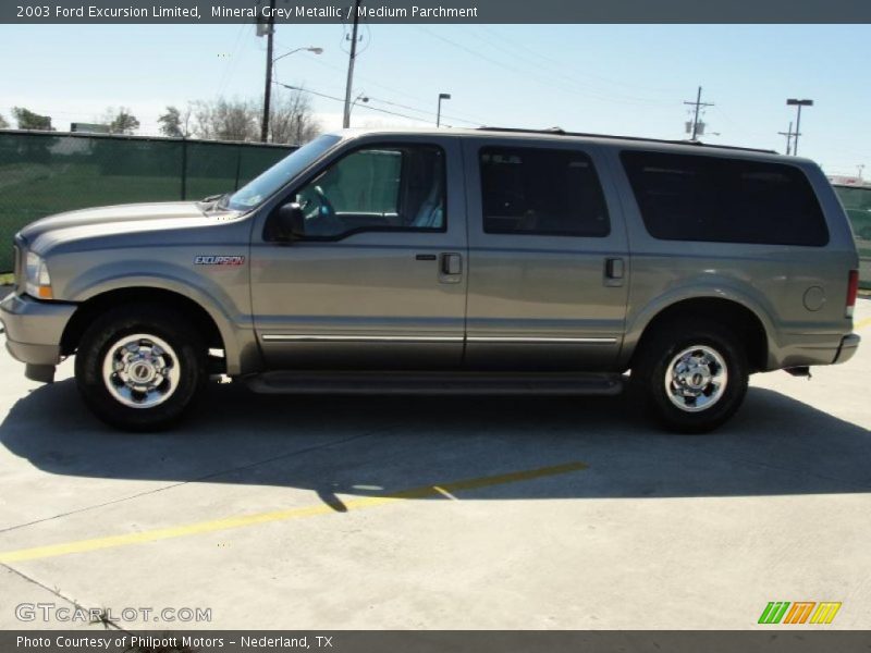 Mineral Grey Metallic / Medium Parchment 2003 Ford Excursion Limited