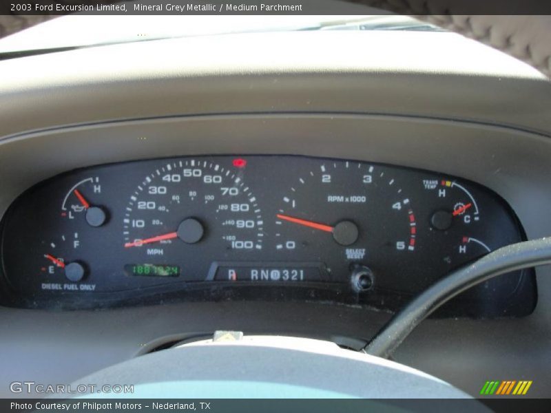  2003 Excursion Limited Limited Gauges