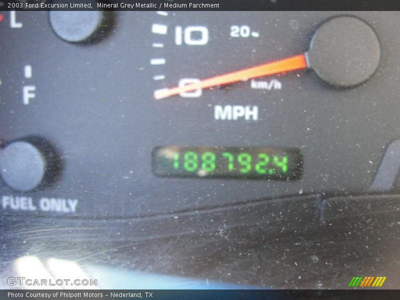 Mineral Grey Metallic / Medium Parchment 2003 Ford Excursion Limited