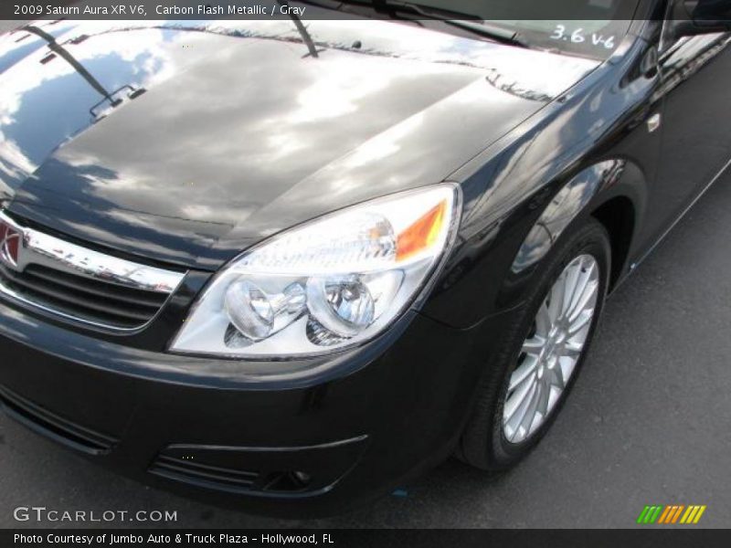 Carbon Flash Metallic / Gray 2009 Saturn Aura XR V6