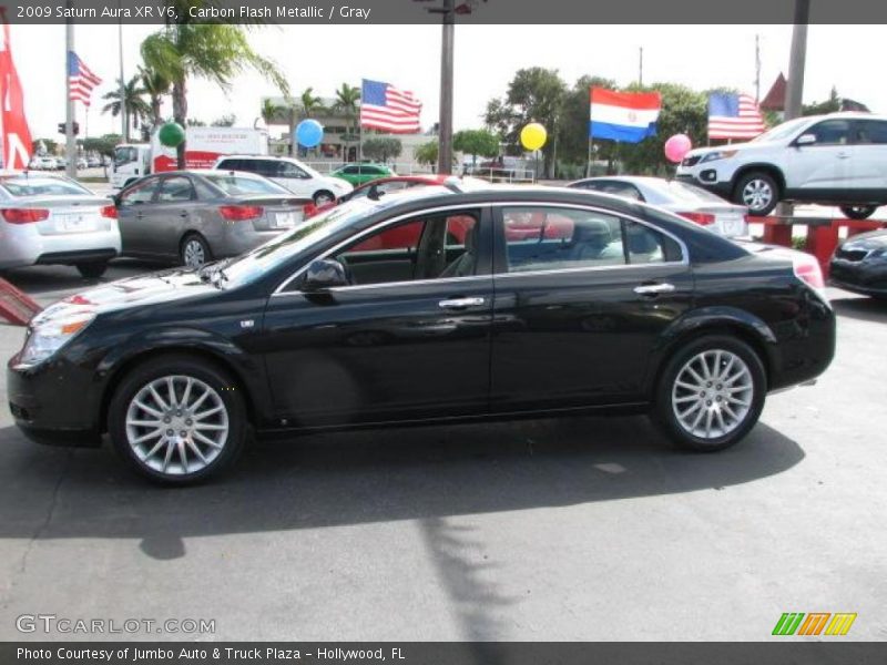 Carbon Flash Metallic / Gray 2009 Saturn Aura XR V6