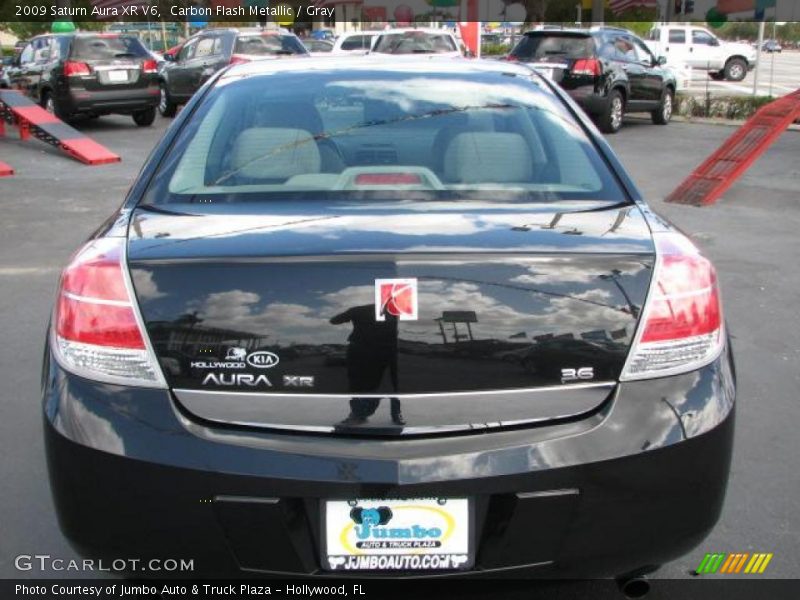 Carbon Flash Metallic / Gray 2009 Saturn Aura XR V6