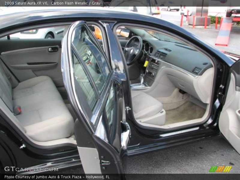 Carbon Flash Metallic / Gray 2009 Saturn Aura XR V6