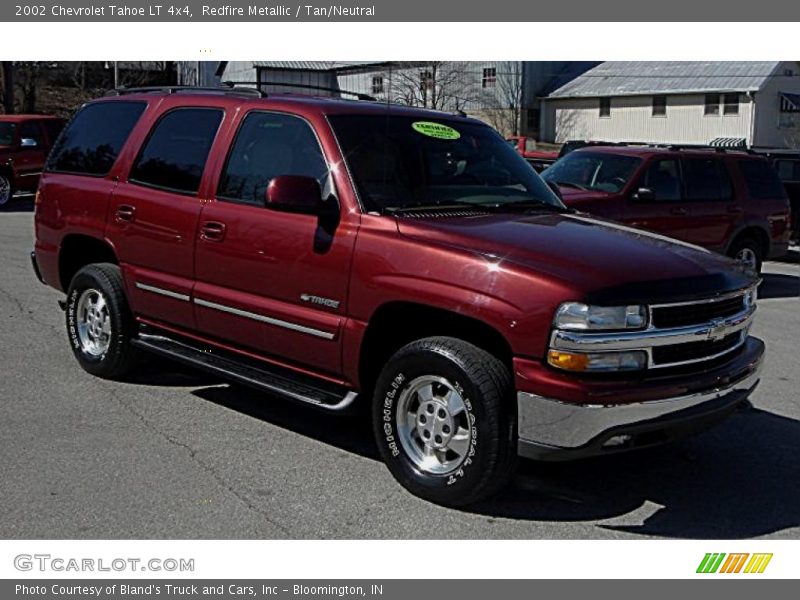 Redfire Metallic / Tan/Neutral 2002 Chevrolet Tahoe LT 4x4