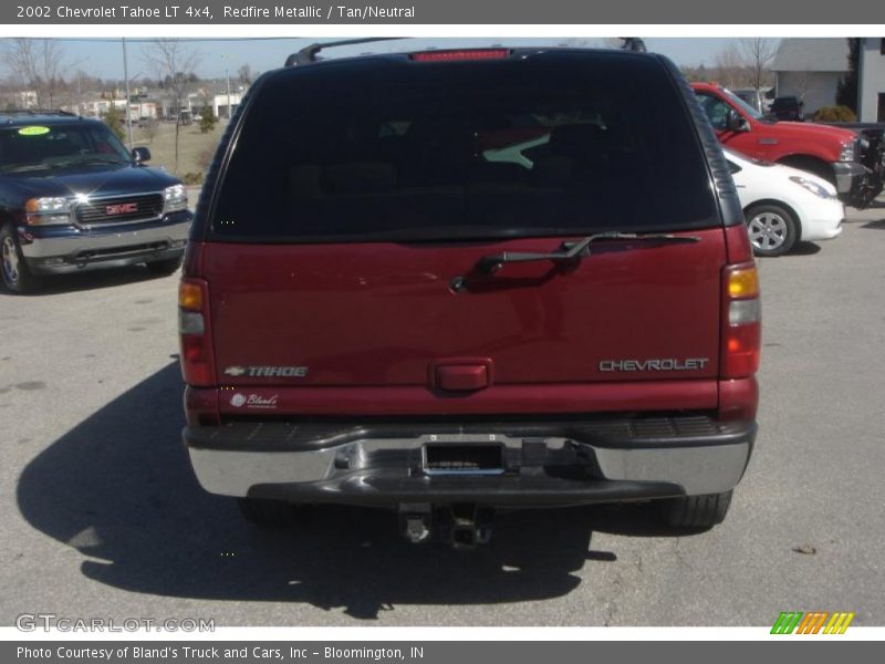 Redfire Metallic / Tan/Neutral 2002 Chevrolet Tahoe LT 4x4